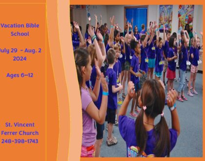 Are you interested in signing up for Vacation Bible School ? - July 29 - August 2, 2024.