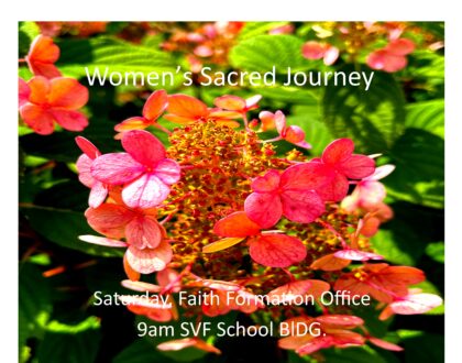 Women's Scared Journey - Faith Formation Office  - 9am Saturday,  Nov.  16 , 30, 2024.