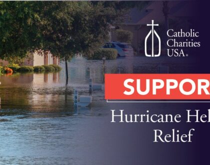 Catholic Charities USA, the official disaster relief agency for the Church, has an online donation site.