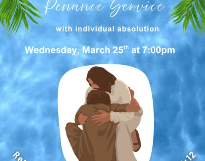 Communal Penance - Wednesday, March 25, 2026