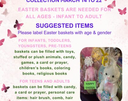 Easter Basket Collection - March 14 - 22