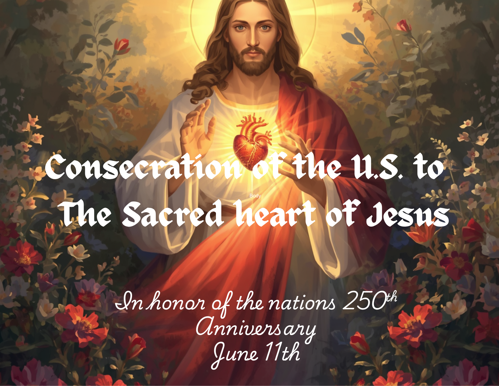 The Sacred Heart of Jesus and the 250th Anniversary of the U.S.